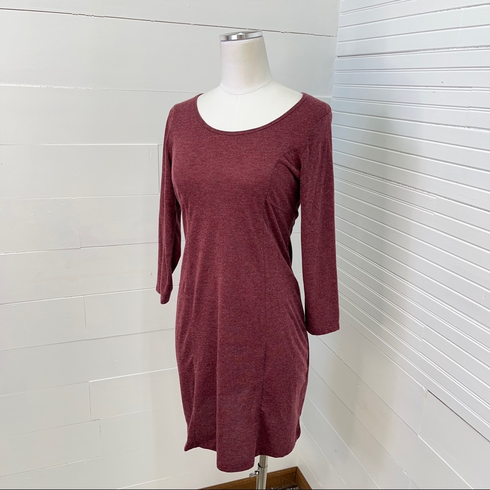 Prana "Soskia" wool blend 3/5 Sleeve Dress